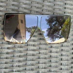 Black Gradient Oversized Sunglasses